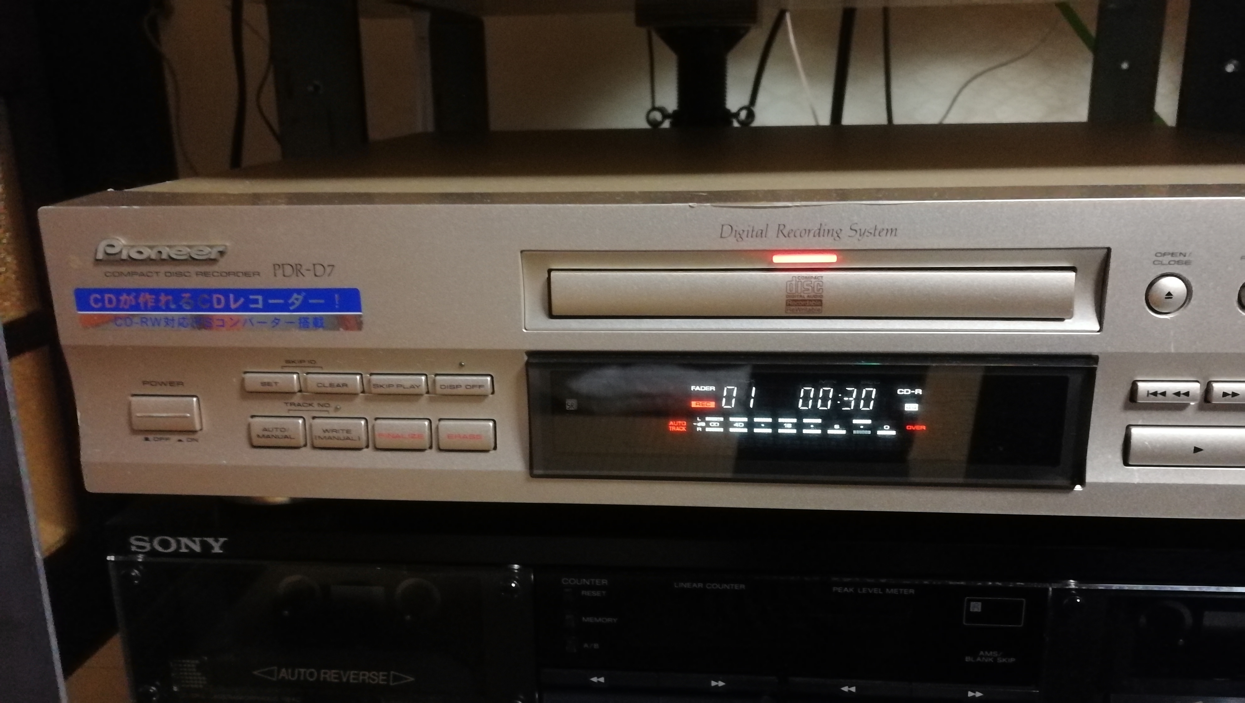 PIONEER パイオニア CDレコーダー PDR-D7 CD-R/CD-RW対応